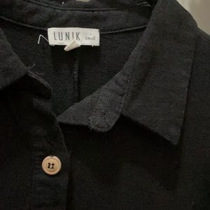 Black Shorts Jumpsuit